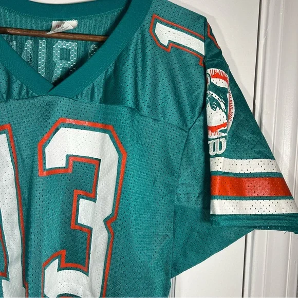 Vintage Wilson DAN MARINO Jersey Teal NFL Football Miami Dolphins - Picture 3 of 12
